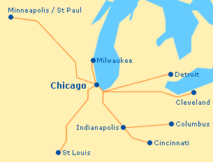 Megabus Map